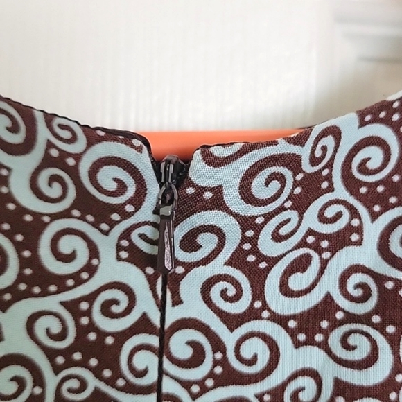 Sweet Heart Rose Dress, Size 4T, Color Chocolate & Mint. - Picture 6 of 14